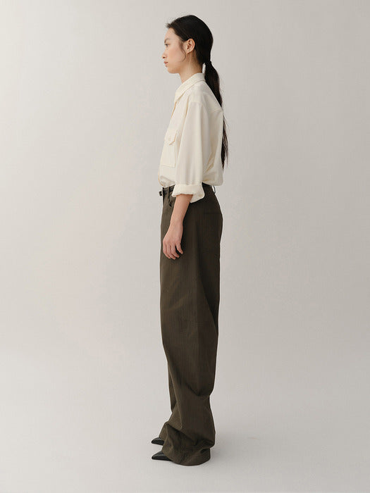 [Kindersalmon] Gaius Round Pants Ash Gray
