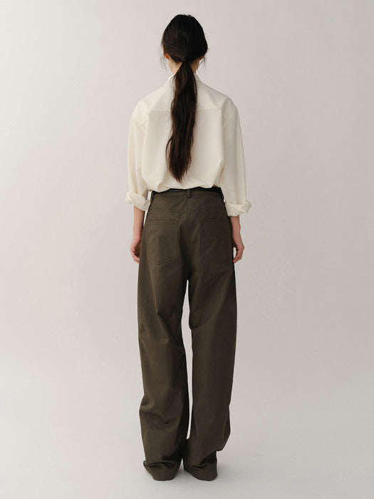 [Kindersalmon] Gaius Round Pants Ash Gray