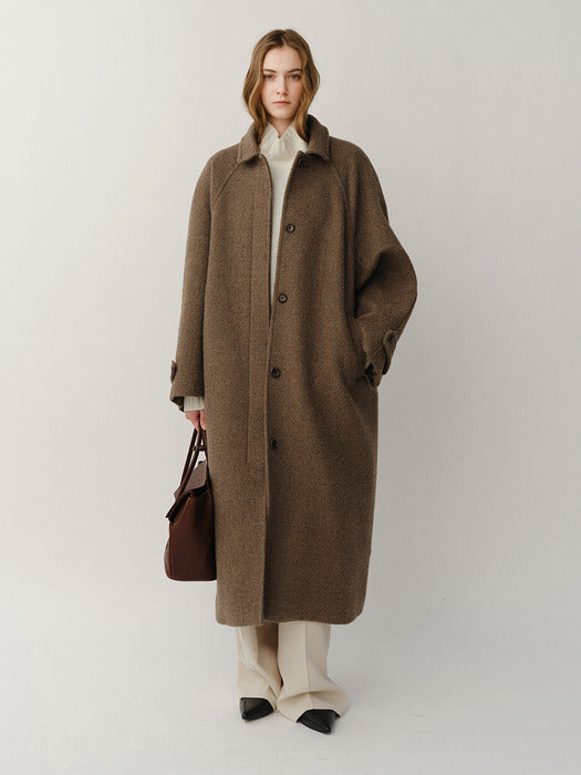 Kindersalmon Tessa Leather Tote Bag Dried Plum (From Italy)