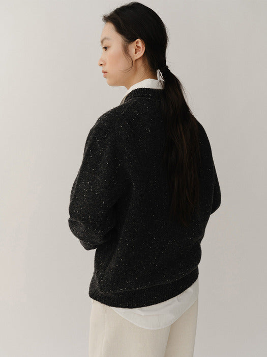 Kindersalmon Olivier Pullover Black-Melange