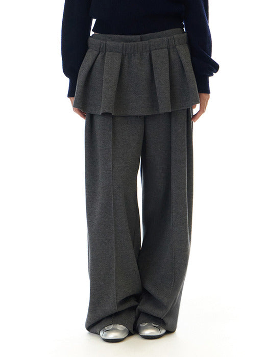 [grove] 25WT KATE SKIRT (GRAY)