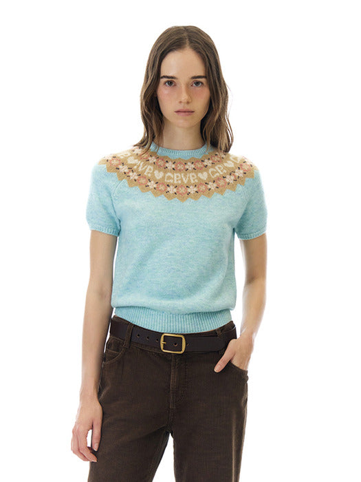 Grove 25Wt Bona Nordic H/S Knit (Light Blue)