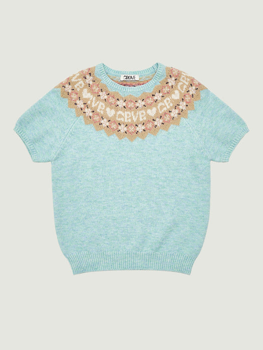 Grove 25Wt Bona Nordic H/S Knit (Light Blue)