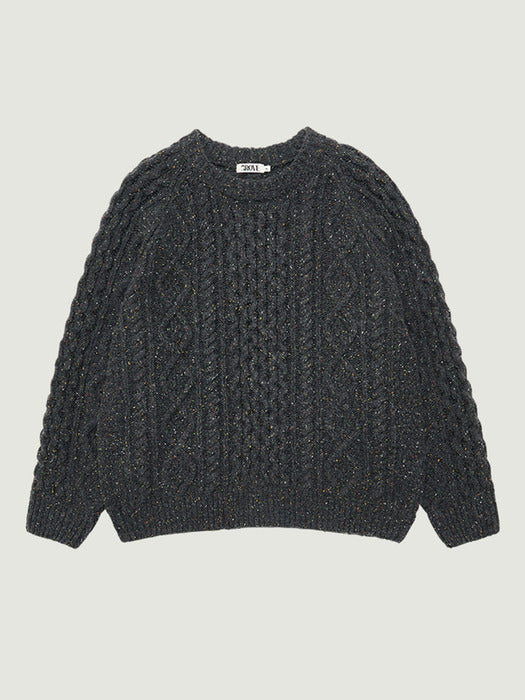 Grove 25Wt Skadi Cable Knit (Dark Gray)