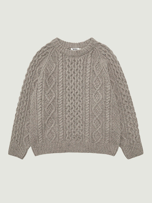 Grove 25Wt Skadi Cable Knit (Beige)