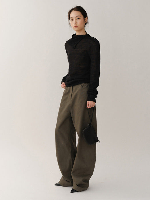 Kindersalmon Wholegarment Turtleneck Black