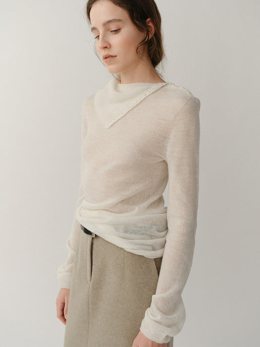 Kindersalmon Wholegarment Turtleneck Cream