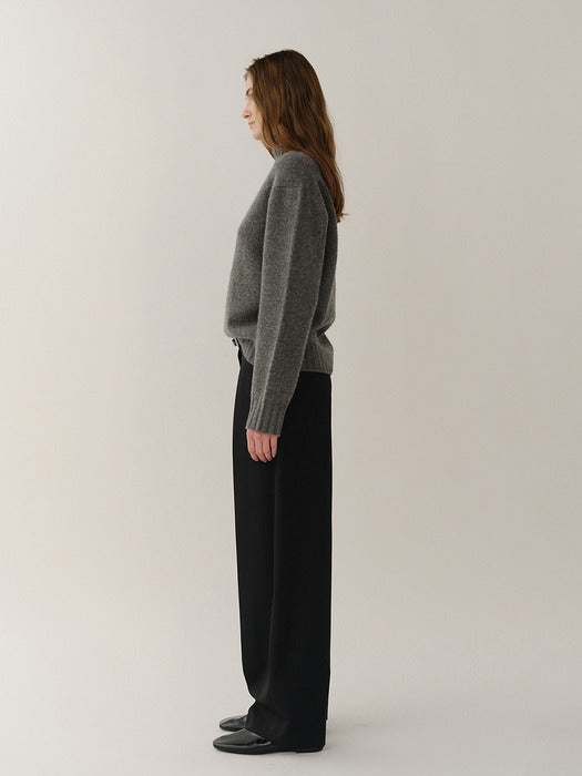 Kindersalmon Cashmere Turtleneck Gray