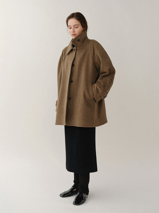 Kindersalmon Cassia Half Coat Amber