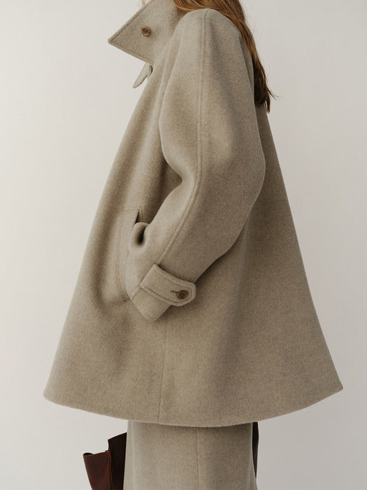 Kindersalmon Cassia Half Coat Sage Olive