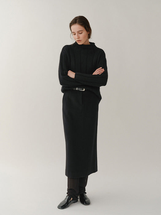 [Kindersalmon] Ami Pullover Black