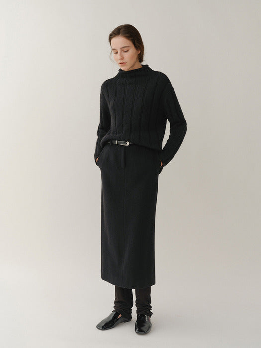 [Kindersalmon] Ami Pullover Black