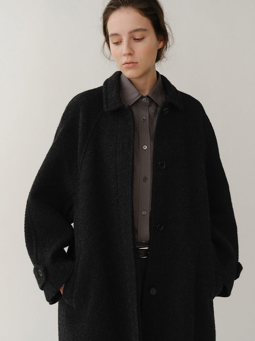 Kindersalmon Lucy Mohair Coat Melange