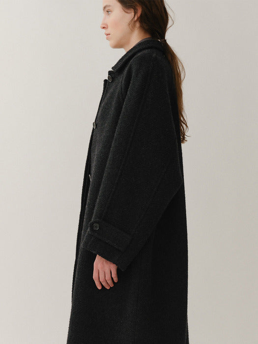 Kindersalmon Lucy Mohair Coat Melange