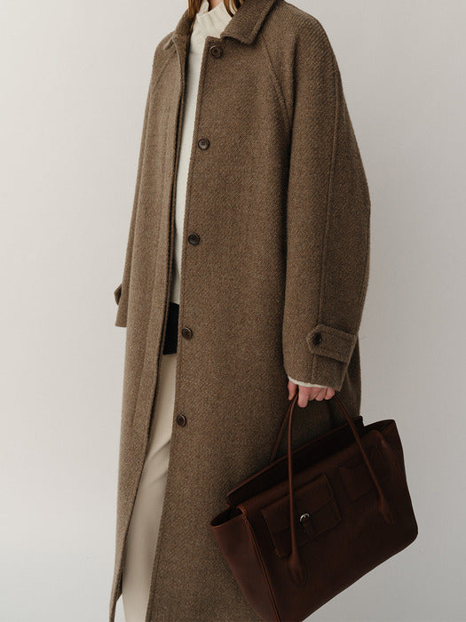 Kindersalmon Lucy Mohair Coat Cinamon