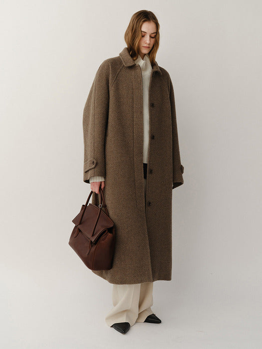 Kindersalmon Lucy Mohair Coat Cinamon