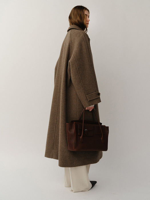 Kindersalmon Lucy Mohair Coat Cinamon