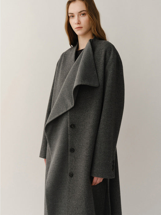 Kindersalmon Draped Pannel Coat Dust
