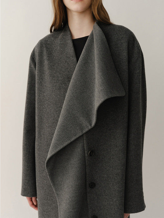 Kindersalmon Draped Pannel Coat Dust