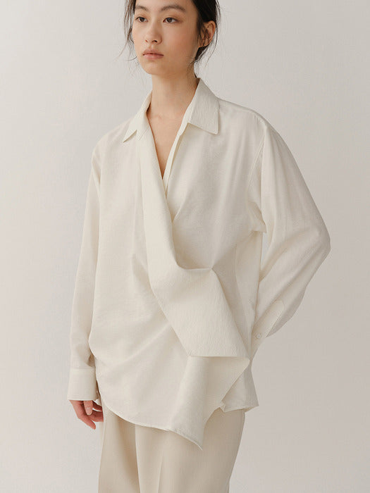 Kindersalmon Fluid Shirt White