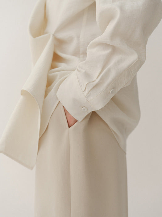 Kindersalmon Fluid Shirt White