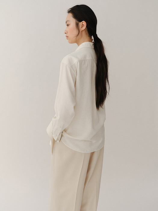Kindersalmon Fluid Shirt White