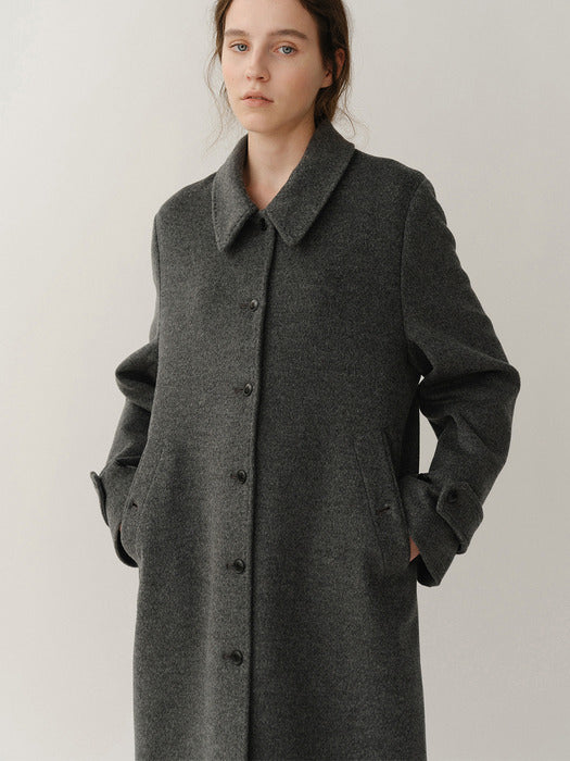 Kindersalmon Courie Coat Melange Slate