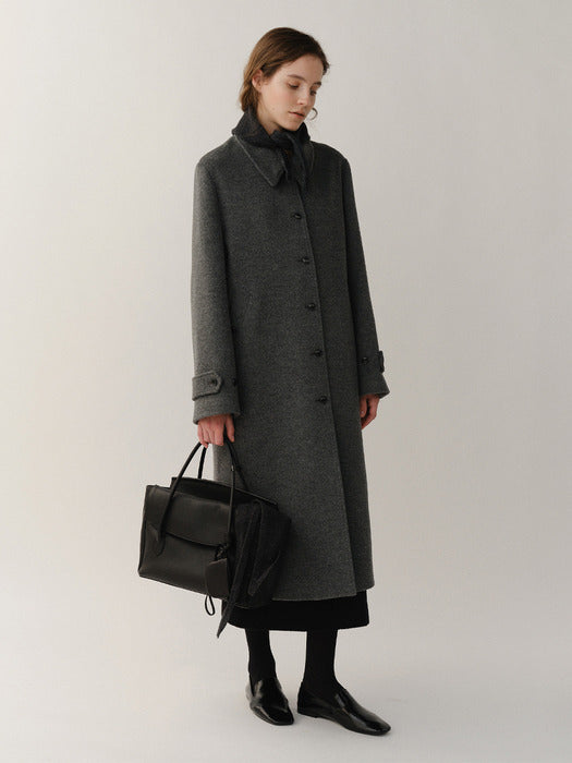 Kindersalmon Courie Coat Melange Slate