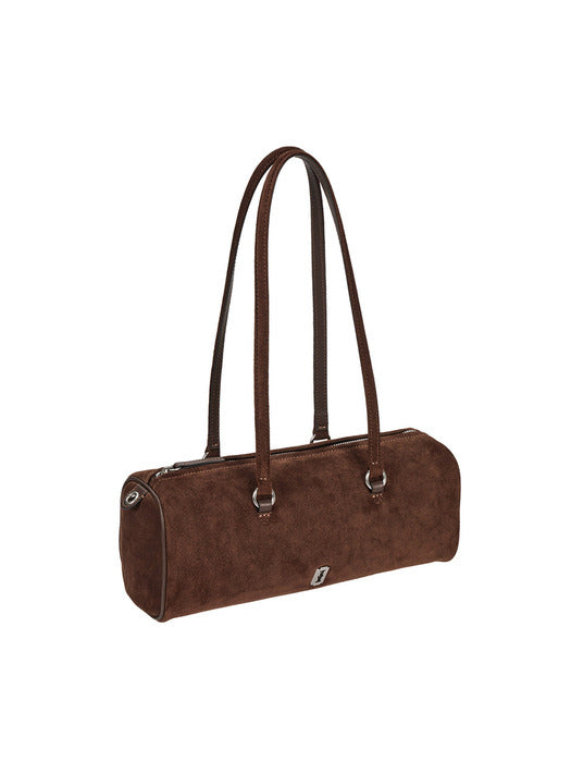 Vunque Perfec Pillow Suede Shoulder M Choco Brown