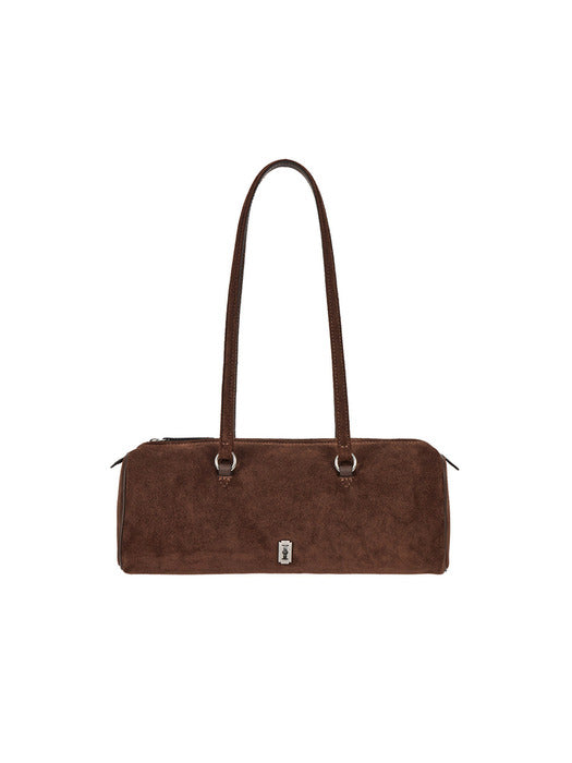 Vunque Perfec Pillow Suede Shoulder M Choco Brown