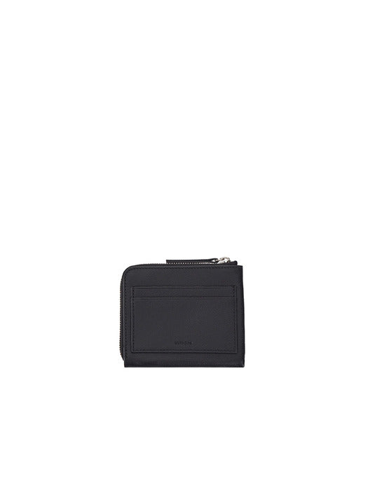 Vunque Perfec Slim Zipper Half Wallet Black