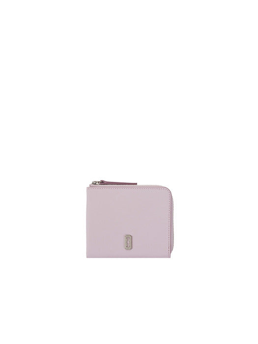 Vunque Perfec Slim Zipper Half Wallet Powder Pink