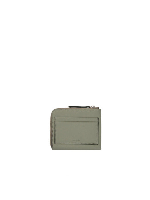 Vunque Perfect Slim Zipper Half Wallet (Perfec Slim Zipper Half Wallet) Matcha Green