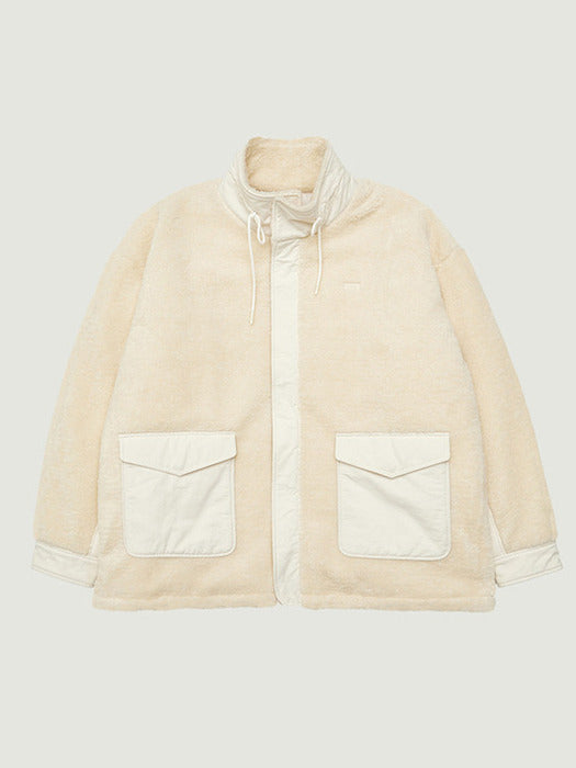 Grove 25Wt Viola Fleece Jumper (Cream)