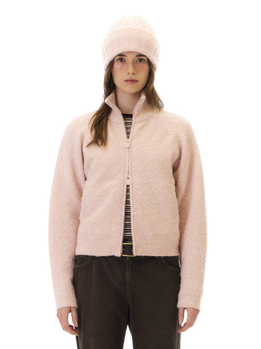 Grove 25Wt Hug Knit Zip-UP (Pink)