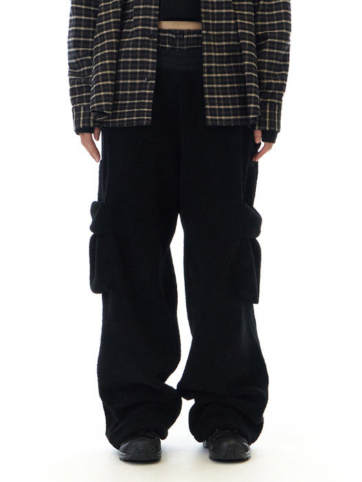 Grove 25Wt Viola Cargo Fleece Pants (Black)