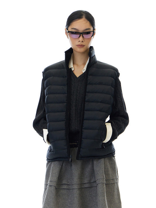 Grove 25Wt Isa Reversible Down Vest (Dark Navy/Black)