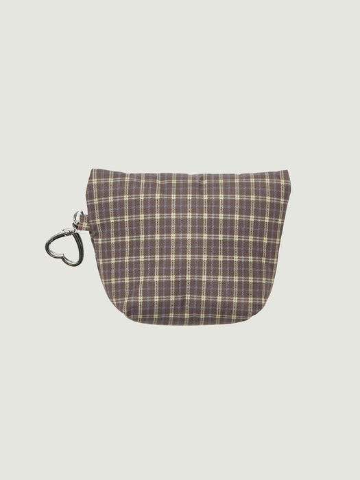 Grove 25Wt Judy Mini Pouch (Brown Cehck)