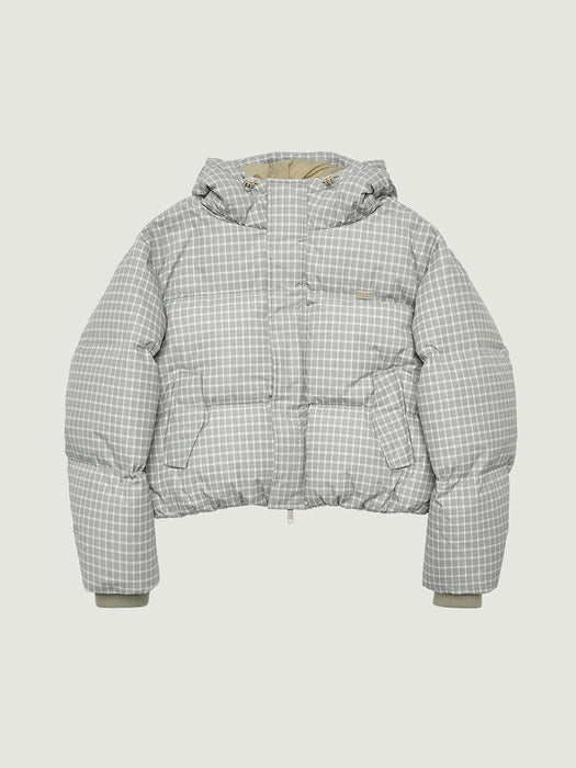 Grove 25Wt Judy Down Jacket (Beige Check)