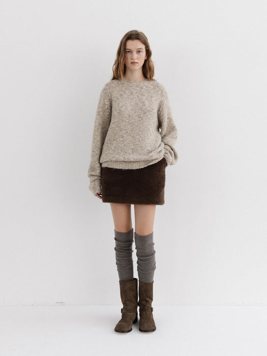 Moia wool leg warmer (wood)
