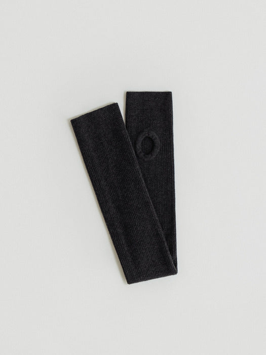wool leg warmer (charcoal)