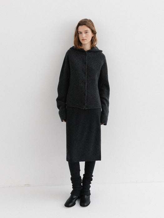 wool leg warmer (charcoal)