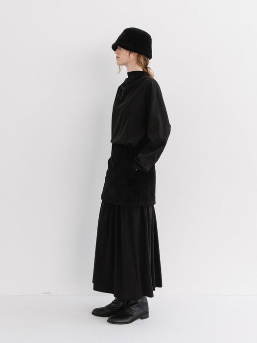 Moia fur skirt (black)