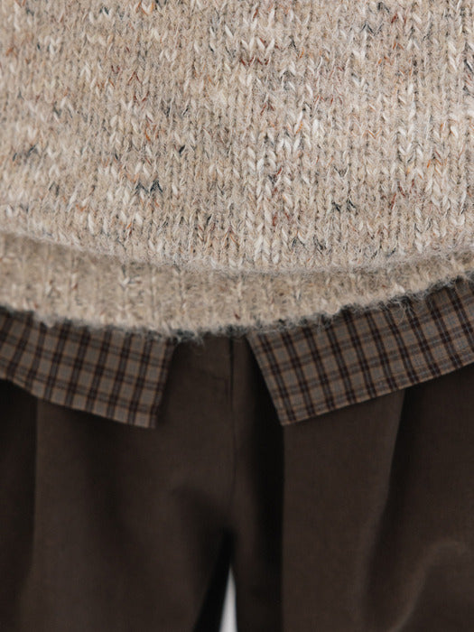 peach wide pants (dust cocoa)