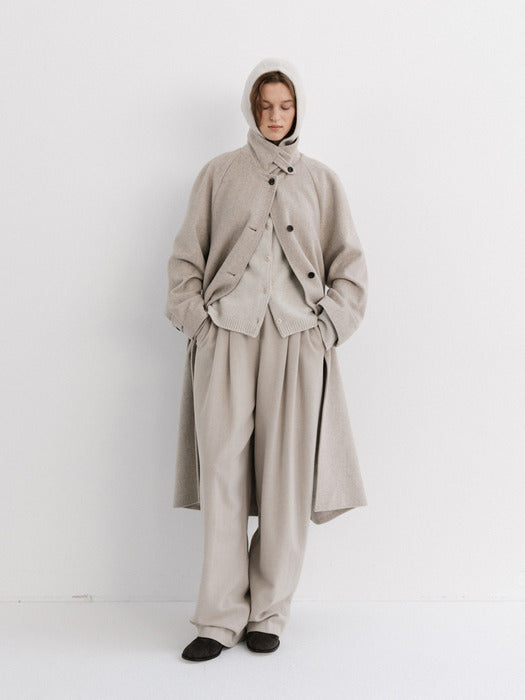 [moia] herringbone coat (oat)