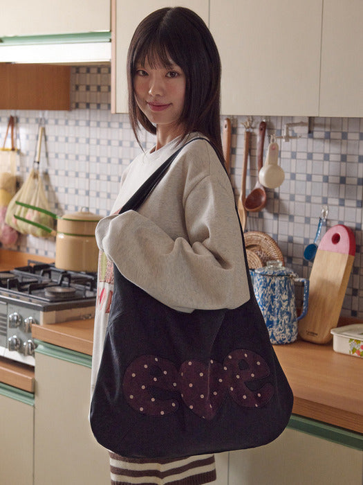 [ambler] reversible dot bag Hobo bag AC701 (Brown)