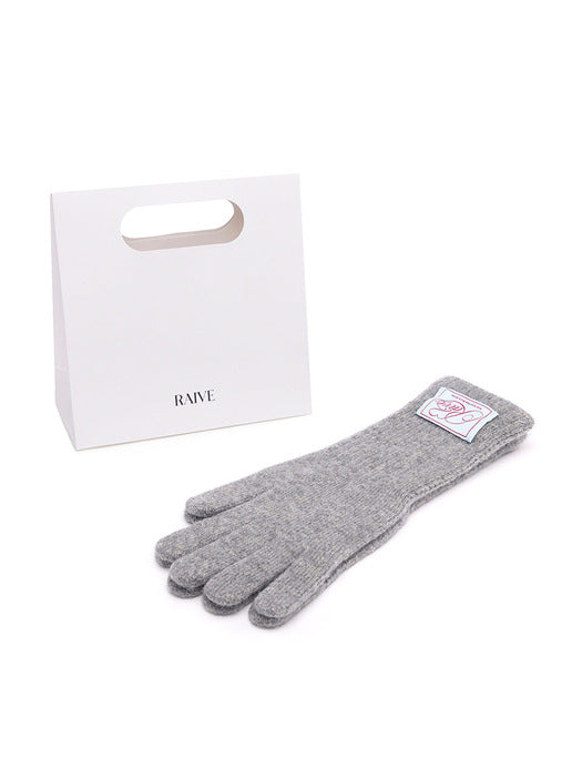 [raive] Wool Blending Fingerhole Gloves VX5WY632_2color