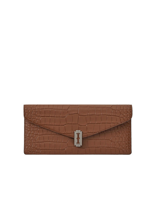 Vunque Occam V Long Wallet Faux Croco (Occam V Long Wallet) Camel