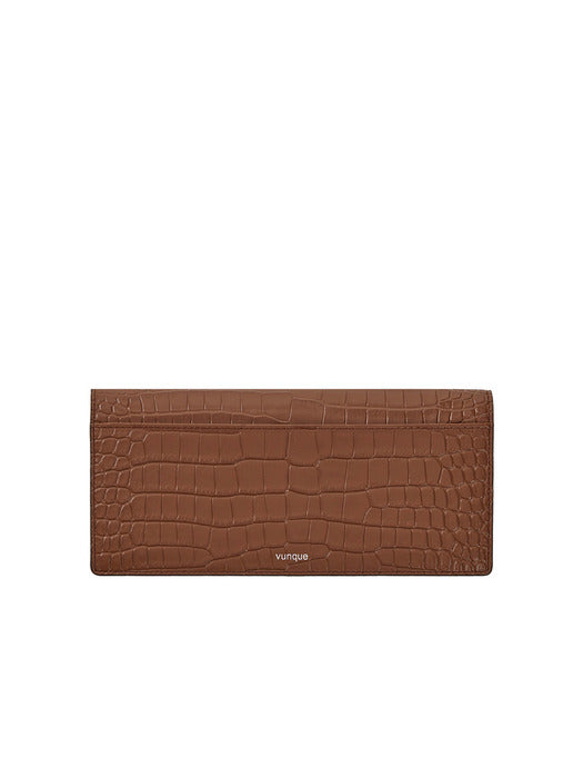 Vunque Occam V Long Wallet Faux Croco (Occam V Long Wallet) Camel
