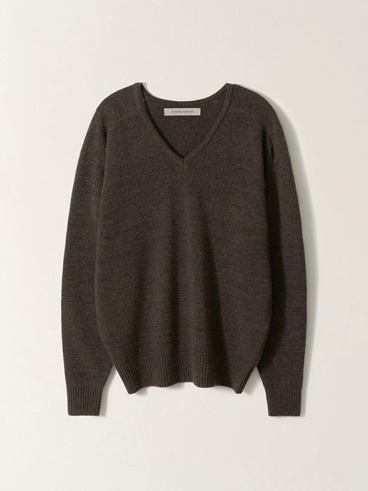 [nothing written] Carna v-neck pullover (Brown)